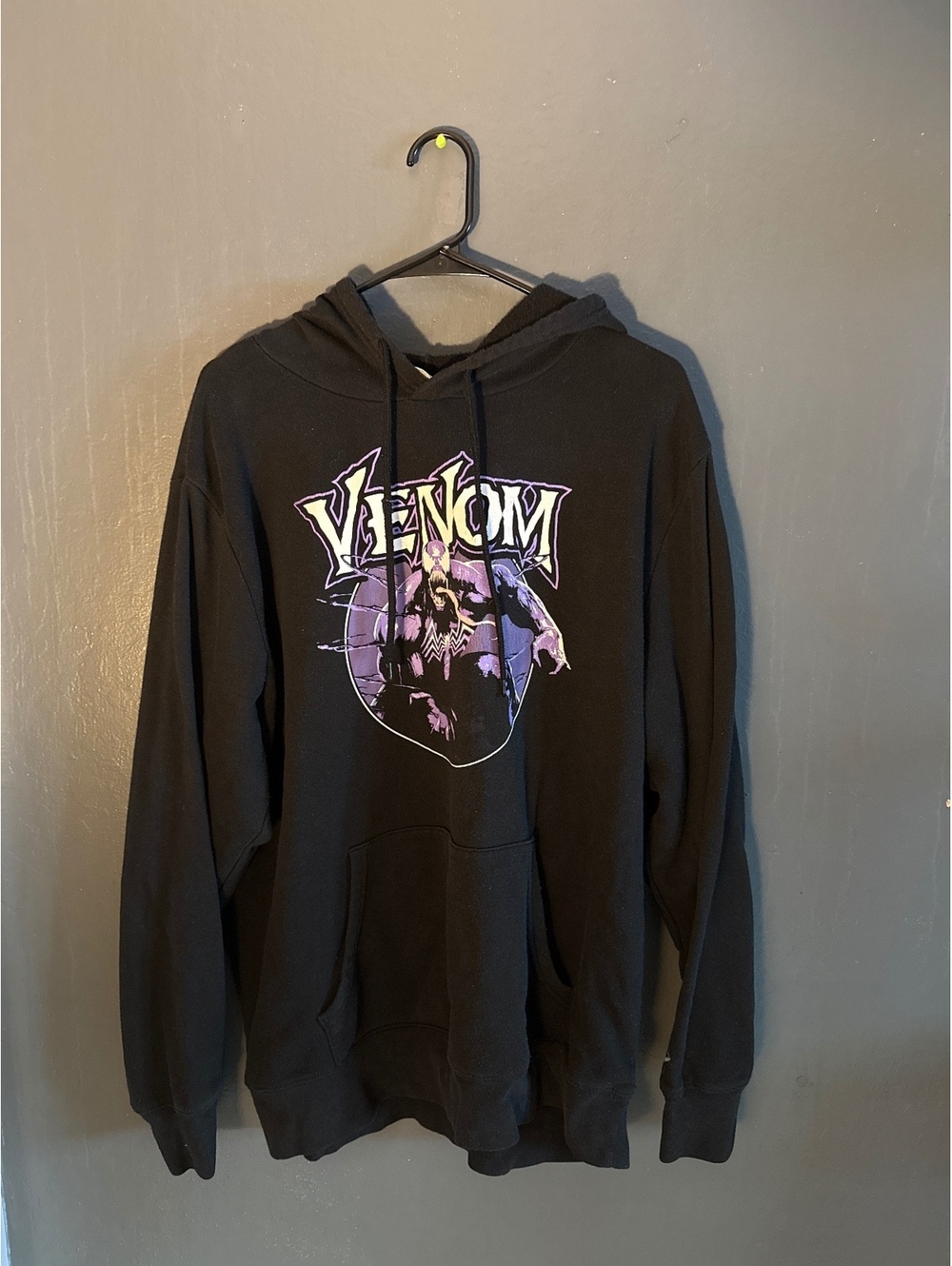 Marvel Venom Black and Purple Graphic Hoodie XL Unisex